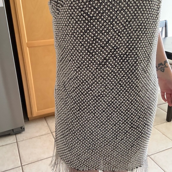 Nasty Gal Monochrome Beaded Fringe Dress NWT - Picture 3 of 5